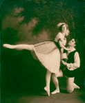 Ted Shawn and Hazel Wallack, his first teacher and partner, in a classic ballet pas de deux.