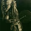 Ted Shawn in first costuming for Invocation to the Thunderbird.