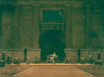 Ted Shawn and members of the company in Mysteries of Dionysus, at the Greek Theatre, University of California.