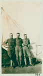 Ted Shawn and tentmates at Camp Kearney when he first enlisted in an ambulance company.