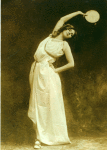 Ruth St Denis at the age of 16 in a Greek dance performed at Park Manor.