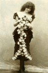 Ruth St. Denis in Flower Arrangement.