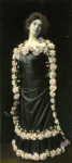 Ruth St. Denis in Flower Arrangement.
