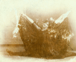 Ruth St. Denis, aged 16, in her first lace dancing dress.