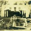 Ruth St. Denis and the Denishawn Dancers, including Doris Humphrey and Julanne Johnston, with Walter Hampden as Buddha in the ballet Vision of Yashodhara from Light of Asia, a religious drama given at the Krotona Theosophical Society.