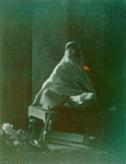 Ruth St. Denis in Light of Asia, a religious drama given at the Krotona Theosophical Society with Walter Hampden as Buddha.