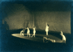 The Denishawn Dancers in Beethoven's Sonata Pathetique, choreographed by St. Denis about 1919.  Taken on the stage of Tokyo Theatre.
