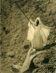 Ted Shawn as Moses in Miriam, Sister of Moses, a biblical drama by Constance Smedley and Maxwell Armfield, presented at the Greek Theatre, University of California, Berkeley.
