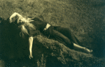 Ruth St. Denis in Miriam, sister of Moses, a biblical drama written by Constance Smedley and Maxwell Armfield given at the Greek Theatre, University of Calif., Berkeley.