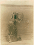 Ruth St. Denis in Miriam, Sister of Moses, a biblical drama written by Constance Smedley and Maxwell Armfield and given at the Greek Theatre, University of California, Berkeley.