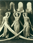 Marian Williams, Nancy Jackson and Betty Horst as the Three Odalisques in Julnar of the Sea.