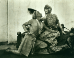 Ruth St. Denis and unidentified actor in Gift of Eternal Life, a play by Albert Herter.