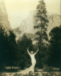 Ruth St. Denis in Yosemite Valley.
