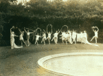 Pupils of Denishawn School posing for publicity photo.