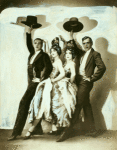 Ted Shawn, Ernestine Day, Jeordie Graham, Charles Weidman in Pas de Quatre or Sevillanos