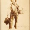 John King, chimney sweep, shown with gear while singing out his call.