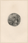 Child and dog with adult in background in country setting
