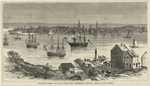 Fulton Ferry in 1750, from the Brooklyn Shore
