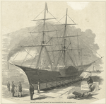 The New Caloric Ship "Ericsson" on the Government Dry Dock, Brooklyn, N.Y.