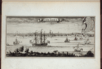 New York (A. The Fort; B. The Chappel; C. Secretary Office; D. The Great Dock; E. Part of Nutten Island; F. Part of Long Island; G. Dutch Church; H. English Church; I. The City Hall; K. The Exchange; L. French Church; M. Ship Warfes; N. The Ferry House; O. Cattle Pen)