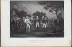 The surrender of Burgoyne's army at Saratoga, Oct. 17, 1777.