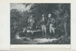 Gen. Marion in his swamp encampment inviting a British officer to dinner.