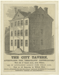 The City Tavern, afterwards the Merchant's Coffee-House, west side of Second Street, above Walnut, as it appeared about the year 1800.