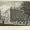 View of the old City Hall, Wall St, in the year 1789.