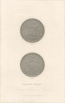 Golden medal presented to Benjamin Franklin by the Royal Society of London 1753.