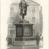 Bronze statue of Benjamin Franklin inaugurated September 17, 1856, in Boston.
