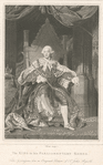 The king in his parliamentary robes.
