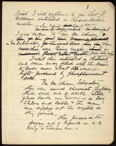 Loie Fuller notebooks and letters, 1907-1911