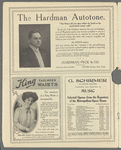 Metropolitan Opera House program featuring Loie Fuller (damaged copy)