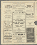 Metropolitan Opera House program featuring Loie Fuller (damaged copy)
