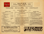 Theatre Municipal du Chatelet.
