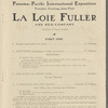 Loie Fuller and her company appearing before the Sphinx - Egypt (program)