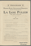 Loie Fuller and her company appearing before the Sphinx - Egypt (program)