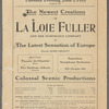 Loie Fuller and her company appearing before the Sphinx - Egypt (program)