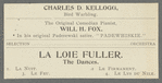 La Loie Fuller - Boston Theatre (loose program excerpts)