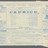 Caprice - Royal Globe Theatre