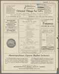 Metropolitan Opera House program featuring Loie Fuller (incomplete copy)