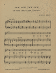 Pick, pick, pick, pick on the mandolin, Antonio