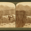 The Serpentine Fault (asbestos deposit) from the south cliff of the Colorado River