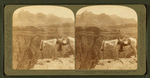 The Serpentine Fault (asbestos deposit) from the south cliff of the Colorado River