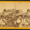 View of a train wreck on the Maine Central Railroad that occured August, 1871, near Bangor, Maine.