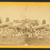 View of a train wreck on the Maine Central Railroad that occured August, 1871, near Bangor, Maine.