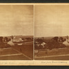 East, from Tower Seminary, Kent's Hill, Maine. (Readfield Depot in distance over church.)