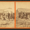 [A group of people on Old Orchard Beach, Maine.]