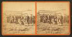 [A group of people on Old Orchard Beach, Maine.]