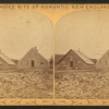 Log houses.